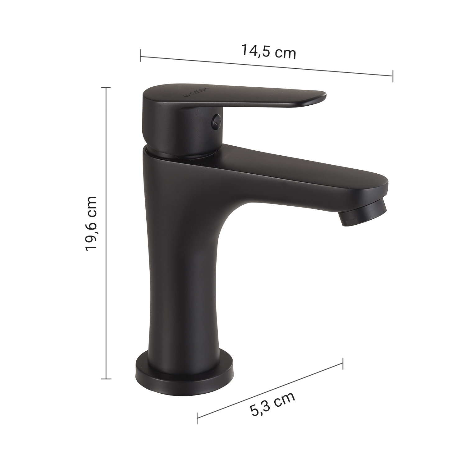 gedy-como-mitigeur-lavabo-bas-noir-mat image 2