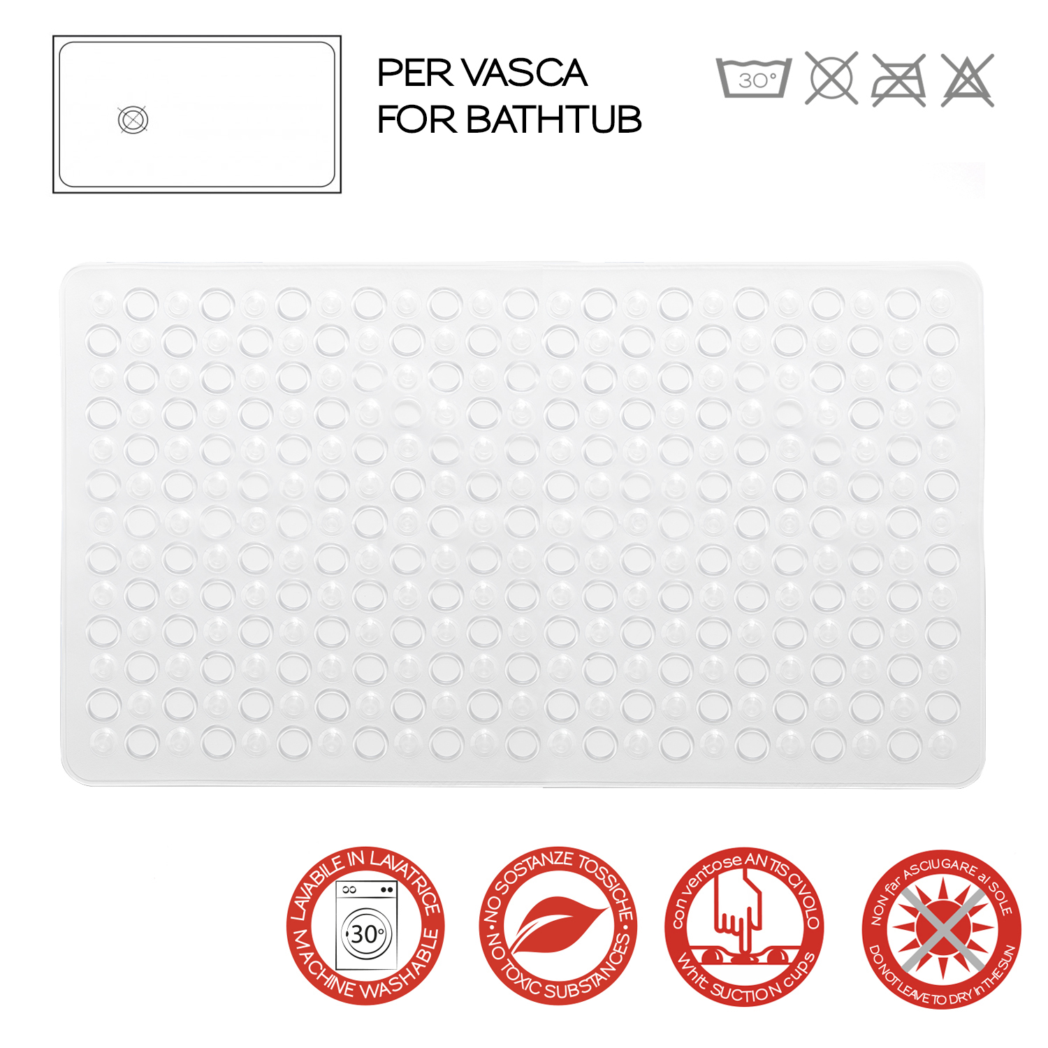 gedy-maim-tapis-baignoire-60x38-cm-transparent image 5