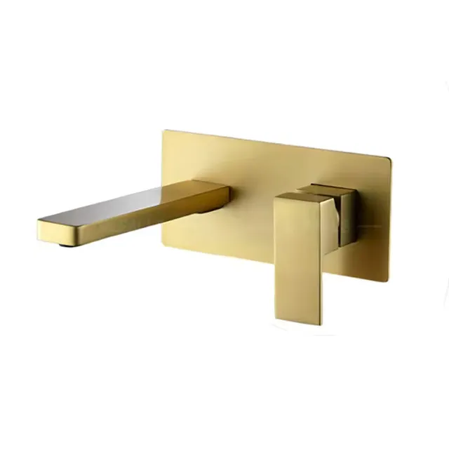 hudor-scamandre-robinet-lavabo-mural-dor-bross-laiton-3 image 1