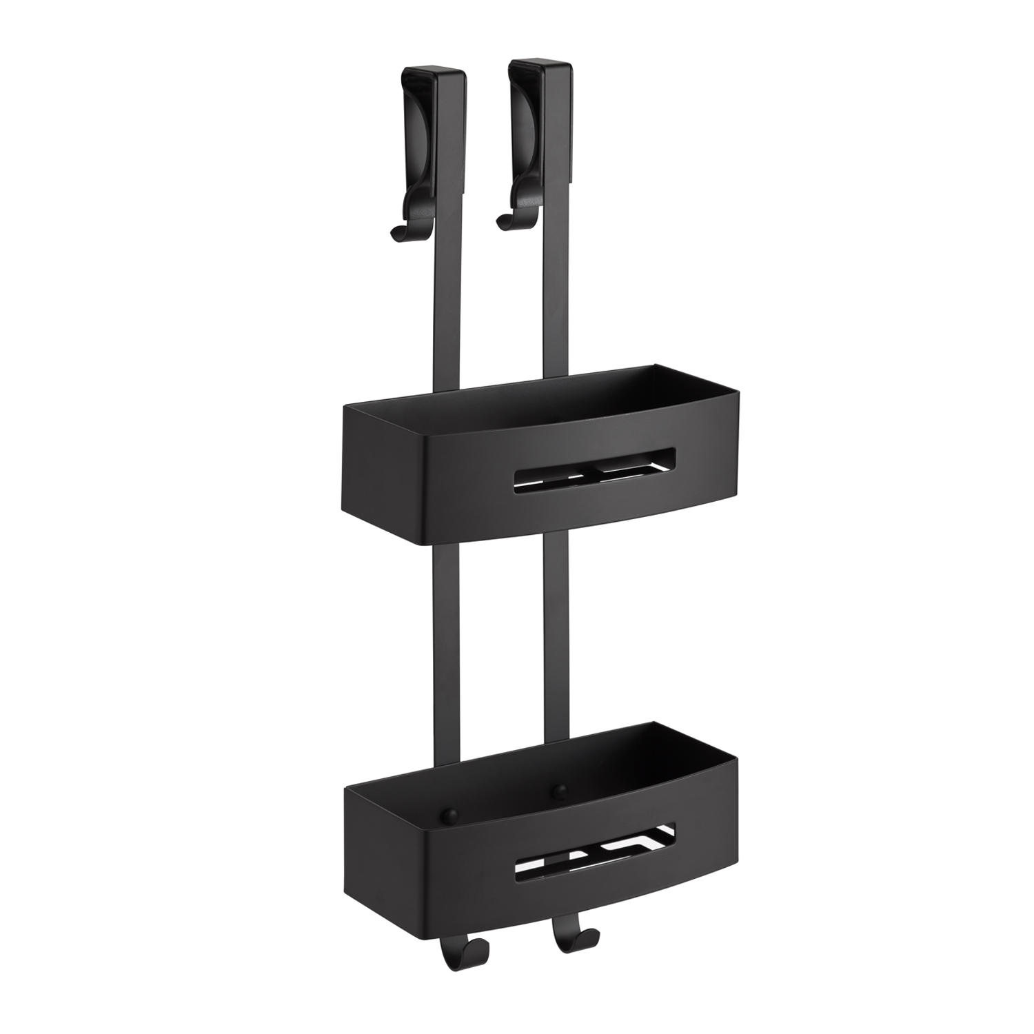 gedy-nerva-panier-de-douche-suspendre-noir-mat image 1