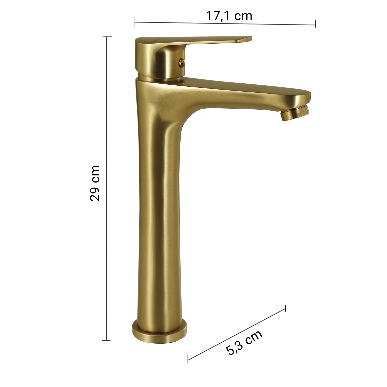 gedy-como-mitigeur-lavabo-haut-or-mat image 2