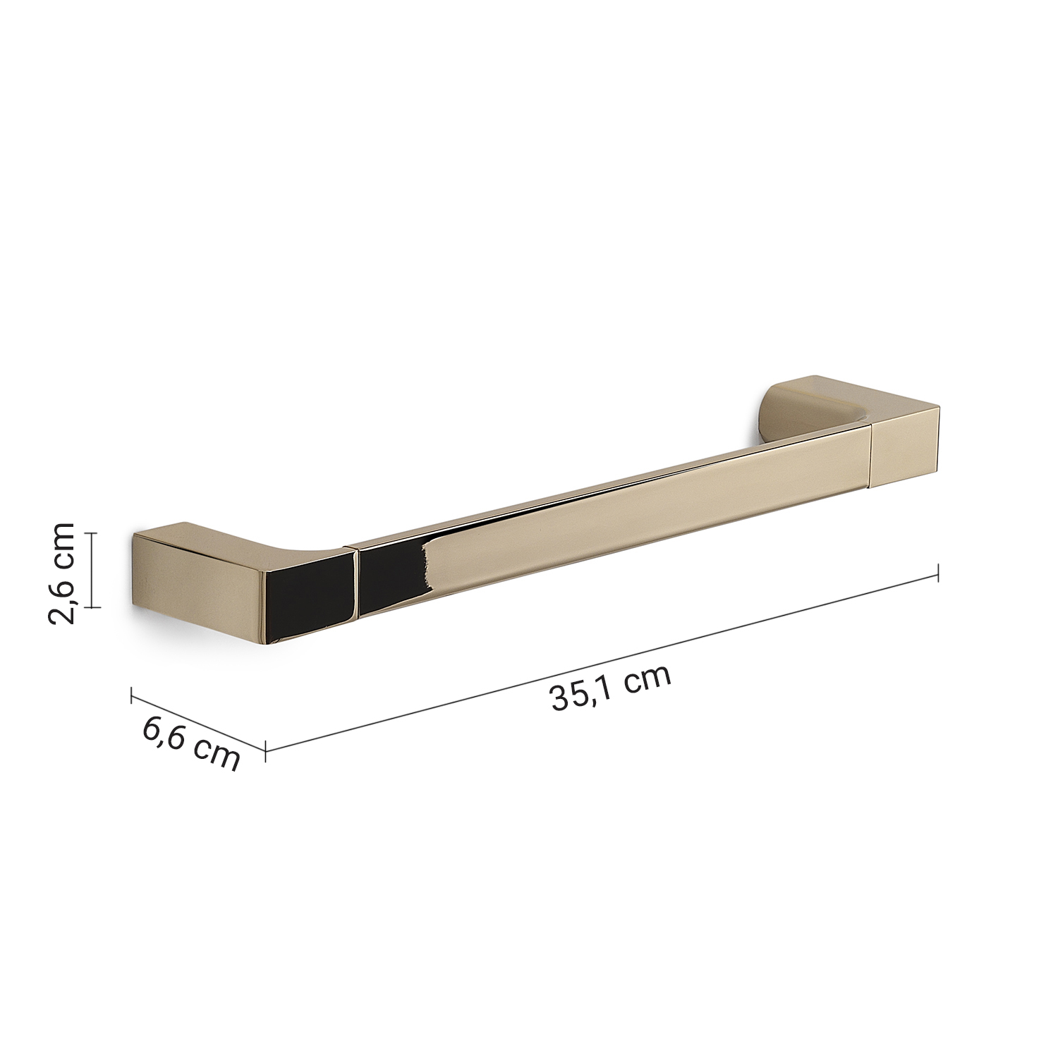 gedy-pirenei-porte-serviettes-mural-35-cm-or image 2