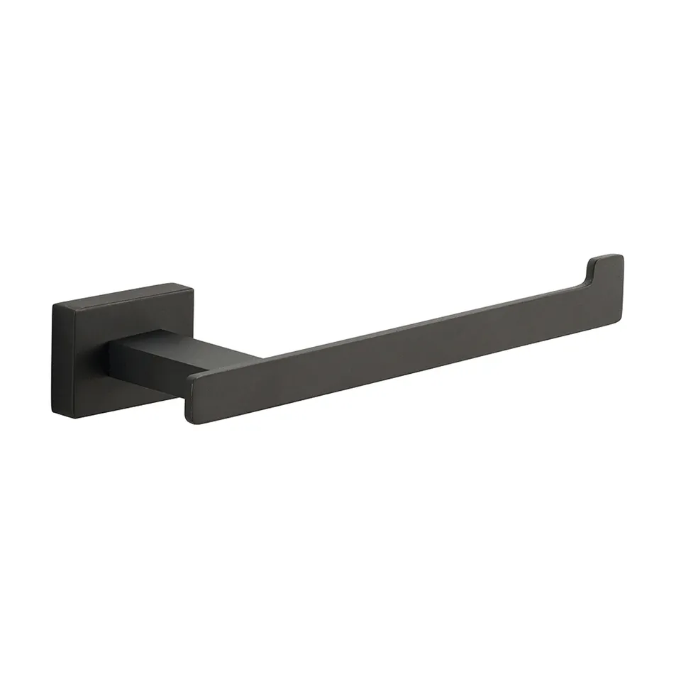 gedy-atena-porte-rouleau-noir-mat-mural-wc-salle-de-bain image 1