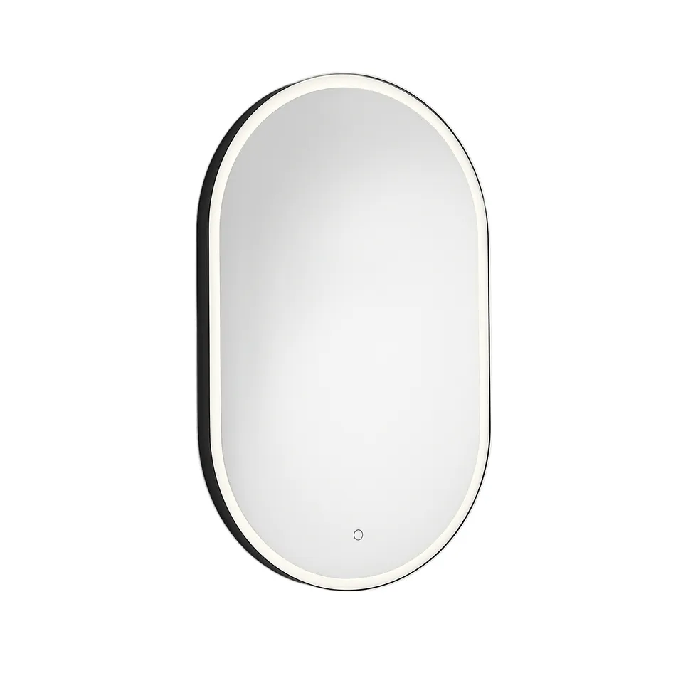 gedy-franz-miroir-ovale-50x90-cadre-noir-mat image 1