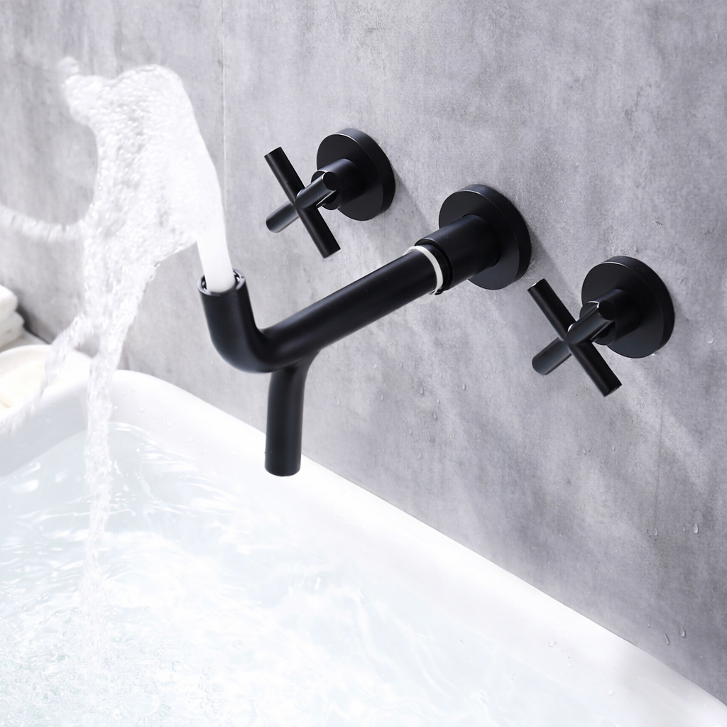 hudor-c-phise-004-robinet-lavabo-mural-noir-mat-laiton image 5