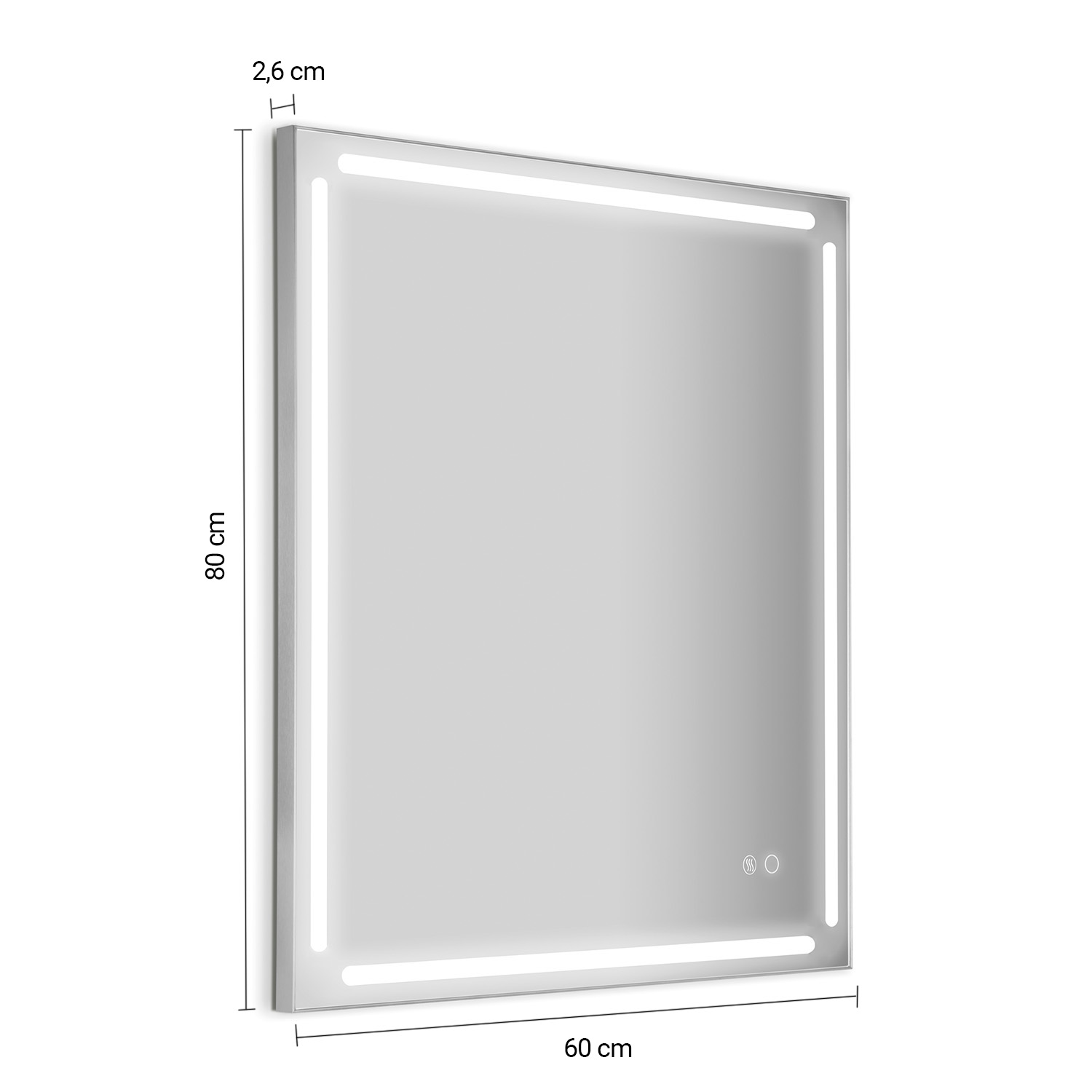 gedy-paul-miroir-60x80-cm-cadre-bross image 2