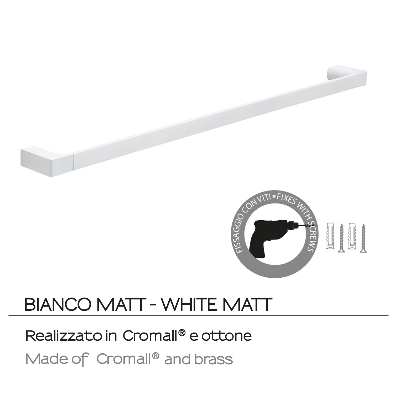 gedy-pirenei-porte-serviette-80-cm-blanc-mat image 3
