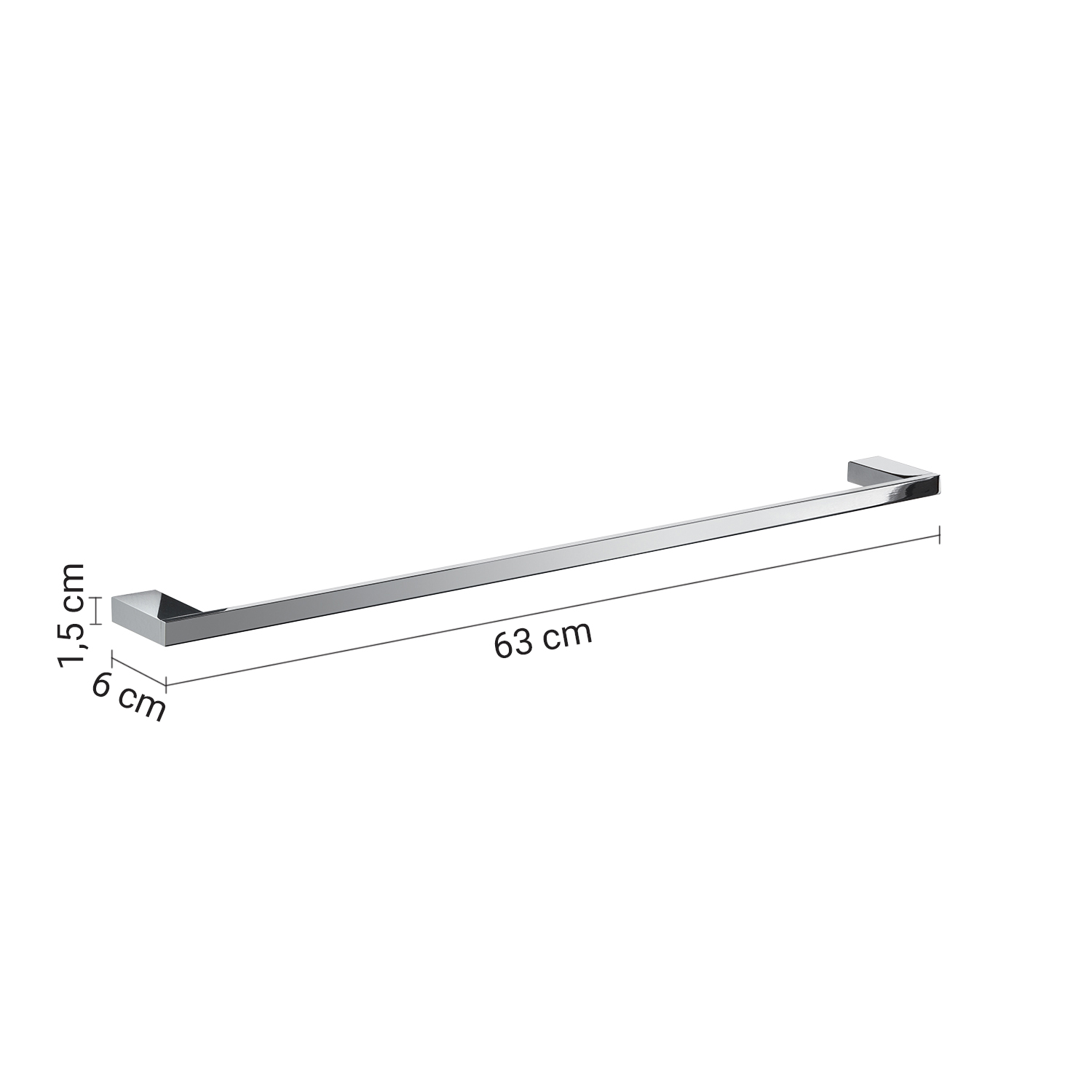 gedy-lanzarote-porte-serviette-63-cm-chrome image 2