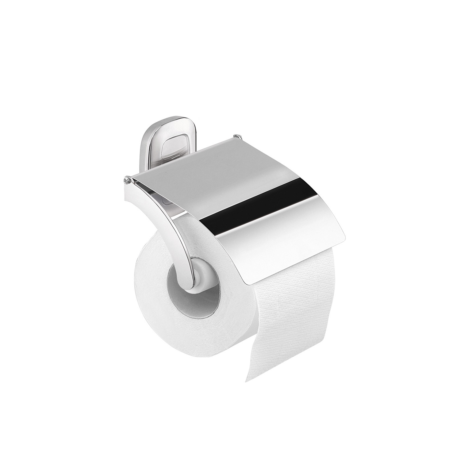 gedy-everest-porte-rouleau-fixer-chrome-avec-couvercle image 1