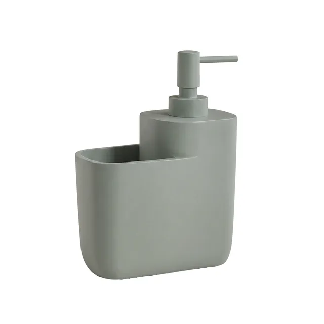 gedy-ylenia-distributeur-savon-porte-brosse-vert-sauge-mat image 1