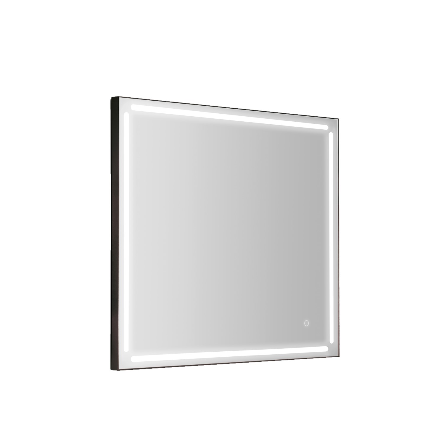 gedy-paul-miroir-80x80-cm-cadre-noir-mat image 1