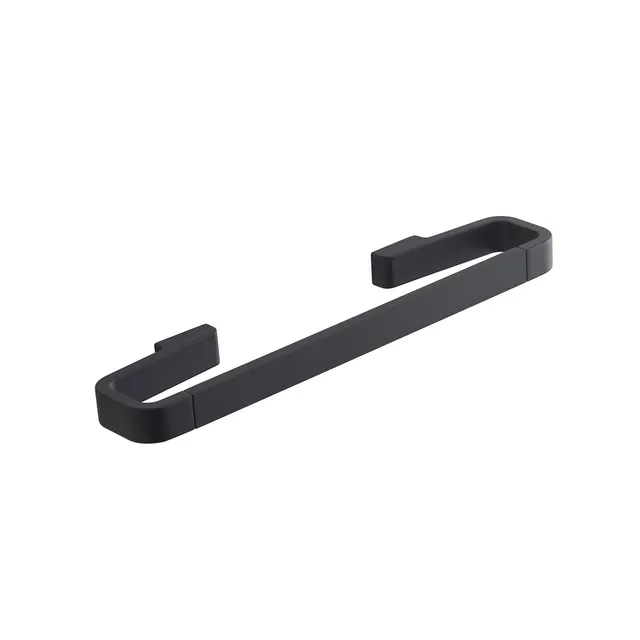 gedy-samoa-porte-serviette-30-cm-noir-mat-mural image 1