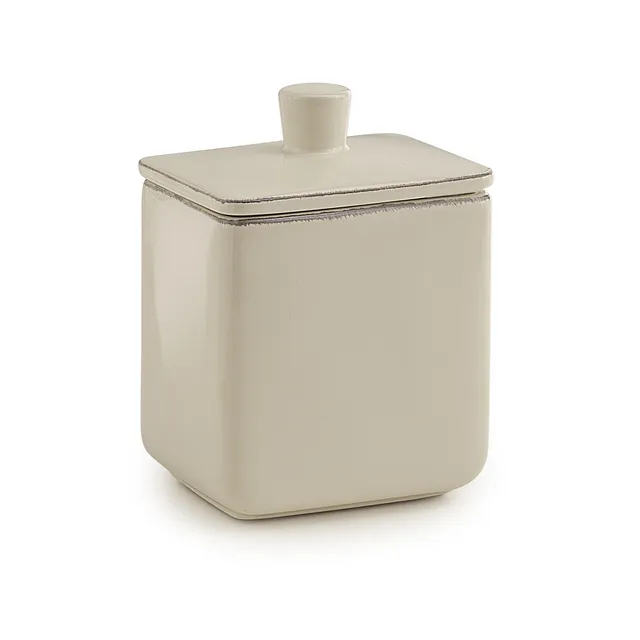 gedy-meringa-petit-pot-blanc-beige-rangement image 1