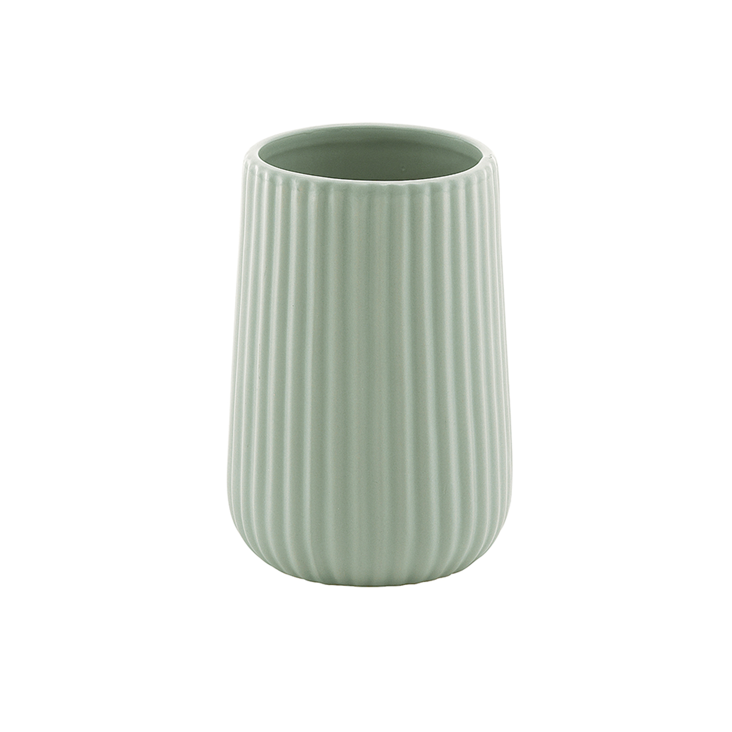 gedy-marika-gobelet-porte-brosse-vert-sauge image 1