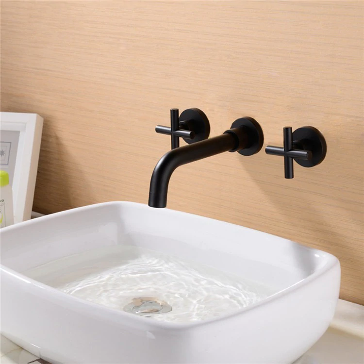 hudor-c-phise-004-robinet-lavabo-mural-noir-mat-laiton image 6