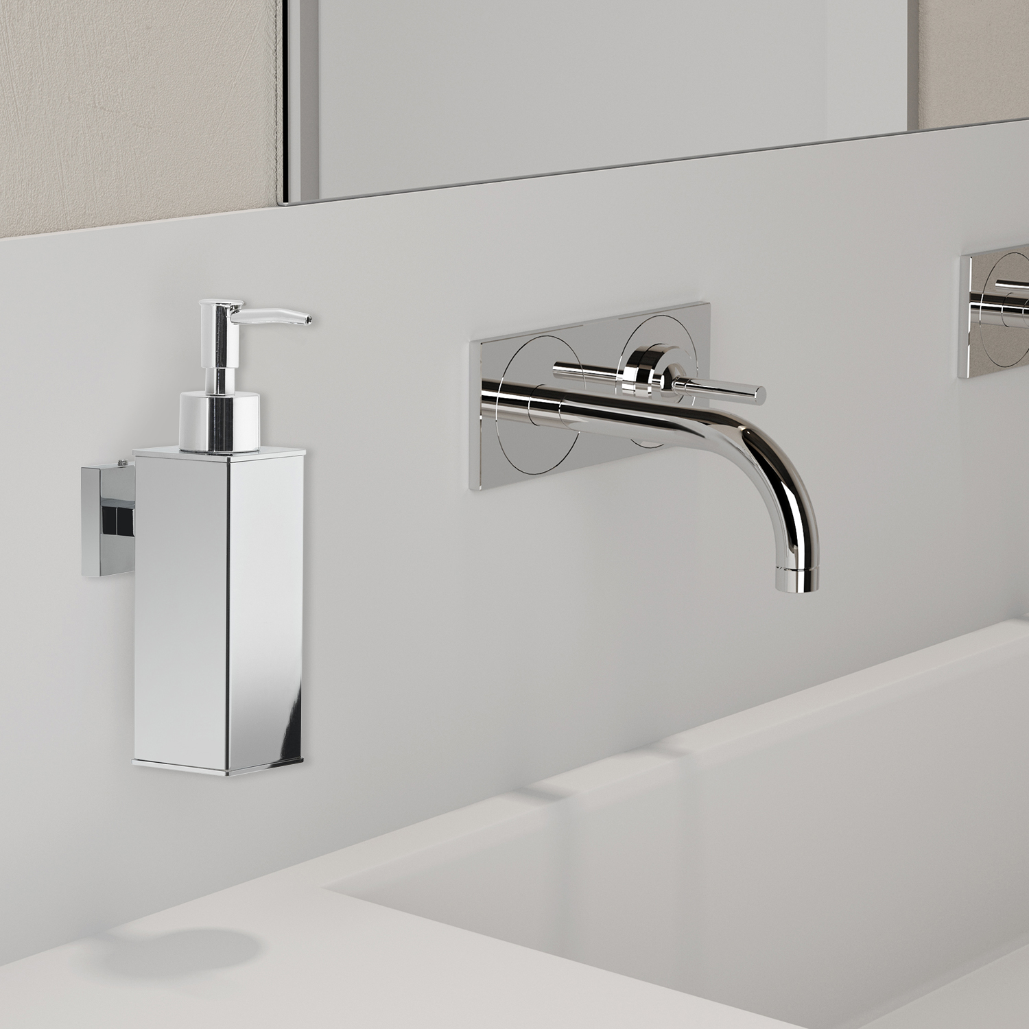 gedy-seal-distributeur-de-savon-chrome-2 image 3