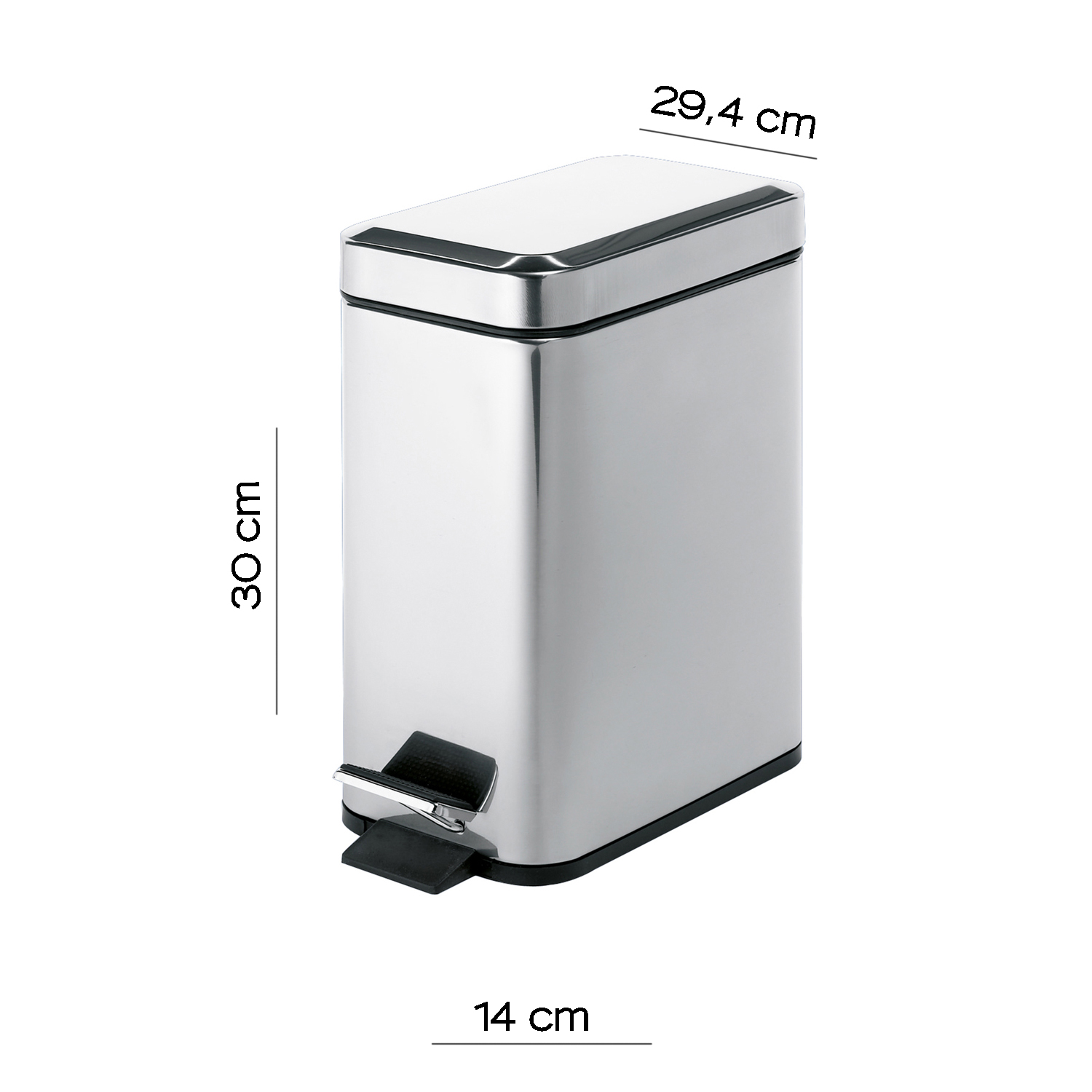 gedy-argenta-poubelle-rectangulaire-poli image 2