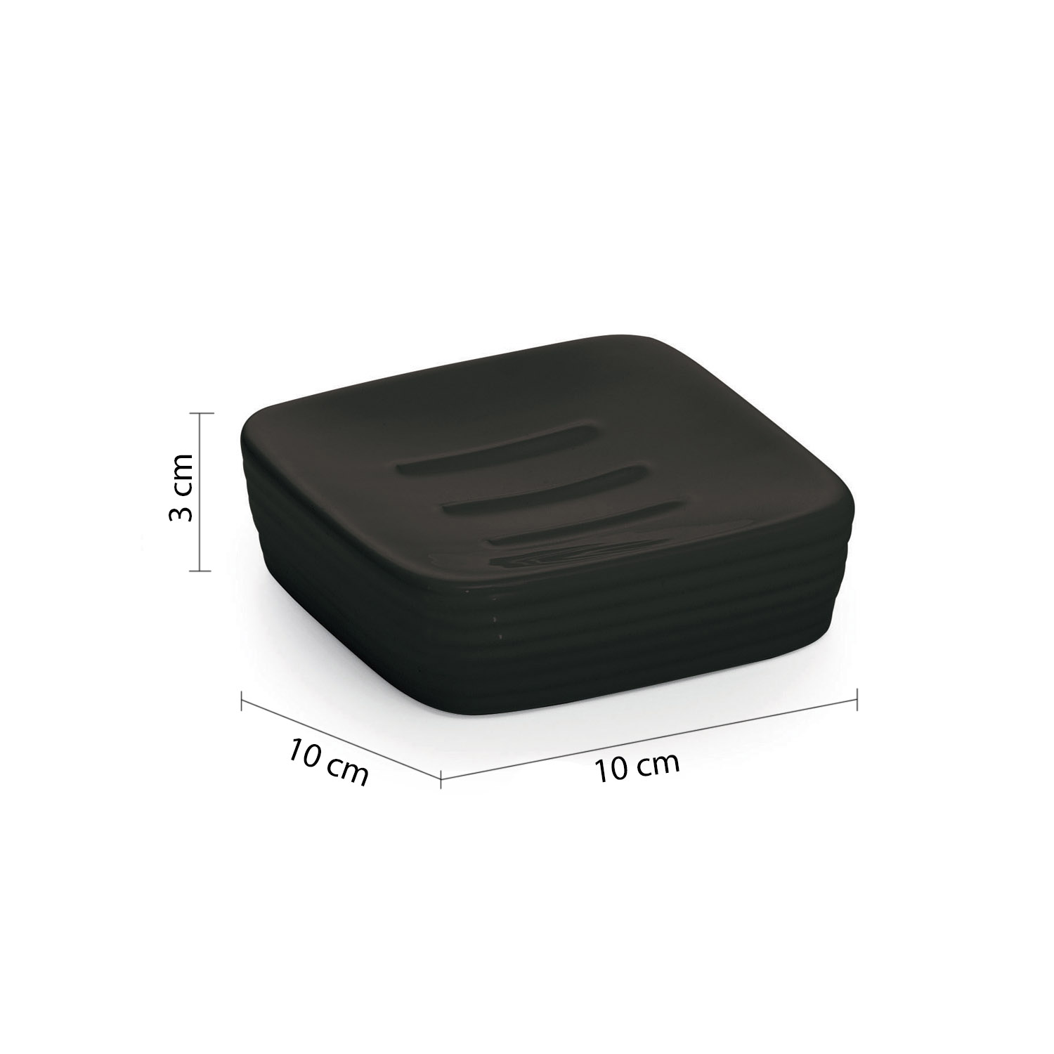 gedy-kelly-porte-savon-noir-poser image 2