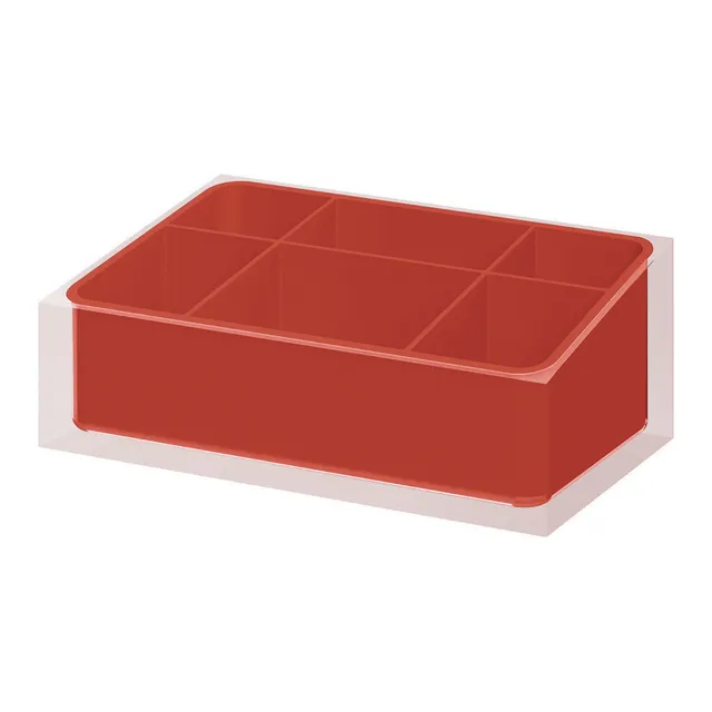 gedy-rainbow-organisateur-salle-de-bain-rouge image 1