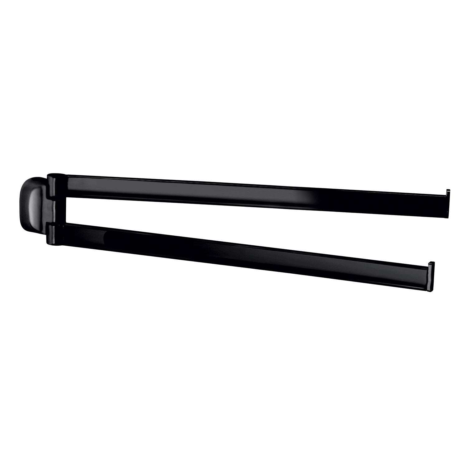 gedy-stelvio-porte-serviette-r-glable-noir-mat image 1