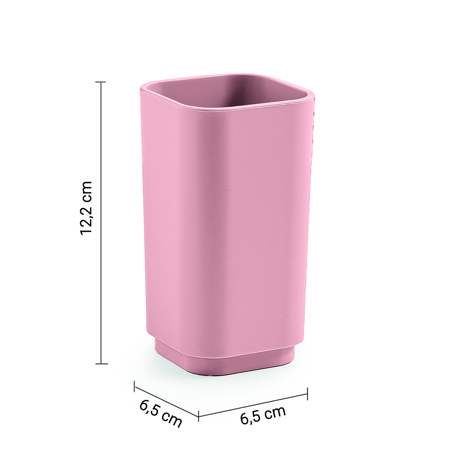 gedy-seventy-porte-brosse-dents-rose-mat image 2