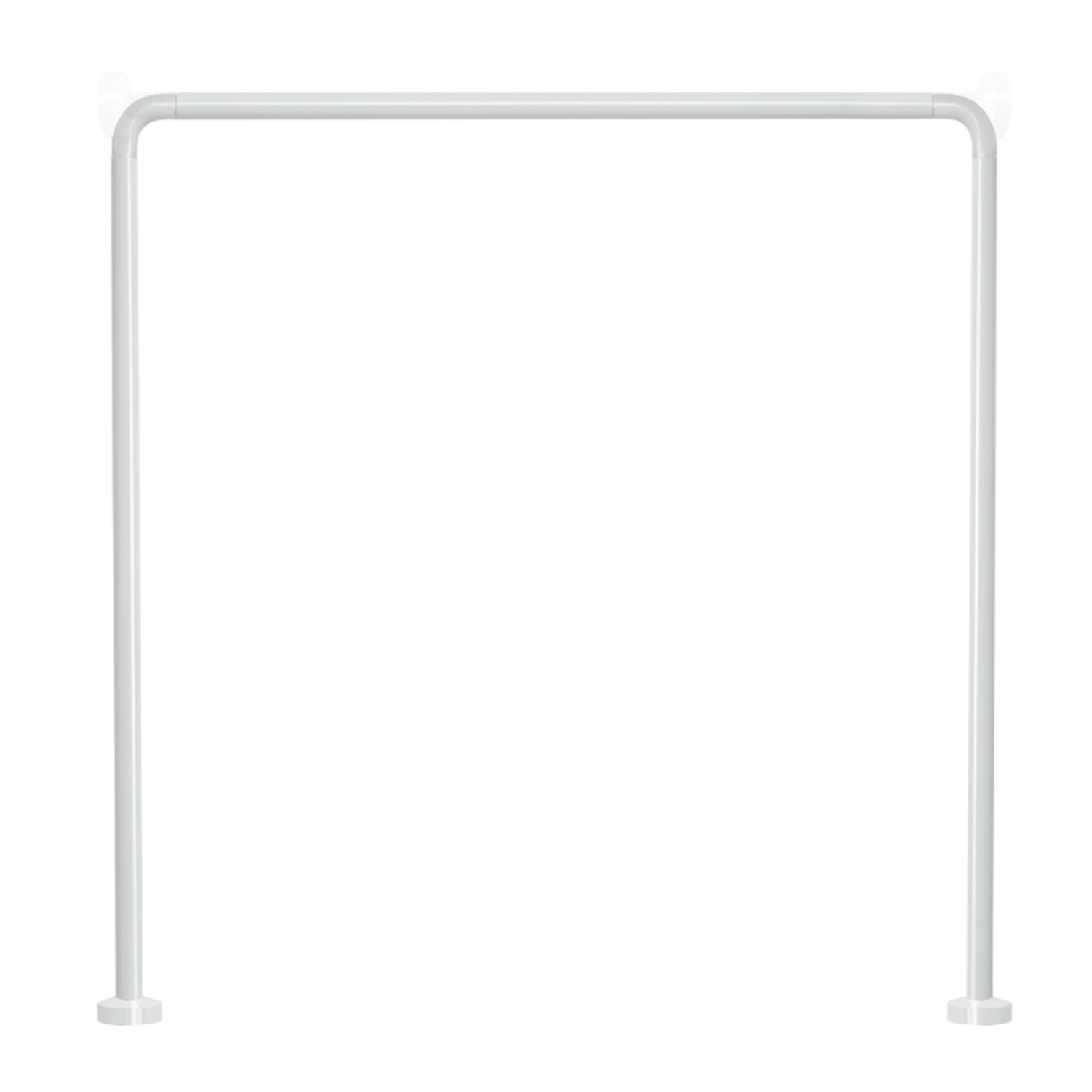 gedy-barre-angulaire-douche-blanche-rideau image 1