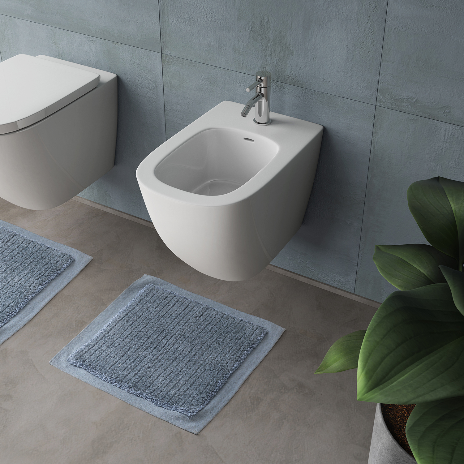 gedy-land-tapis-de-bain-50x50-bleu-ciel-ponge image 3