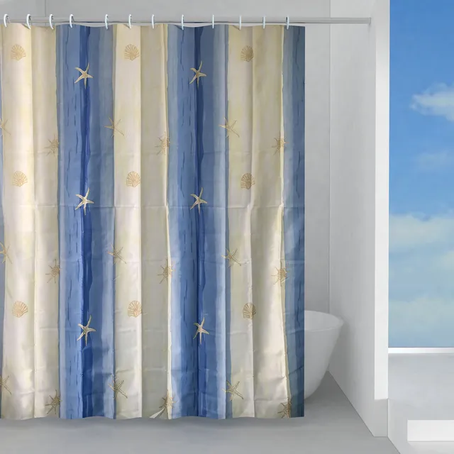 gedy-oltremare-rideau-de-douche-240x200-cm-beige-bleu image 1