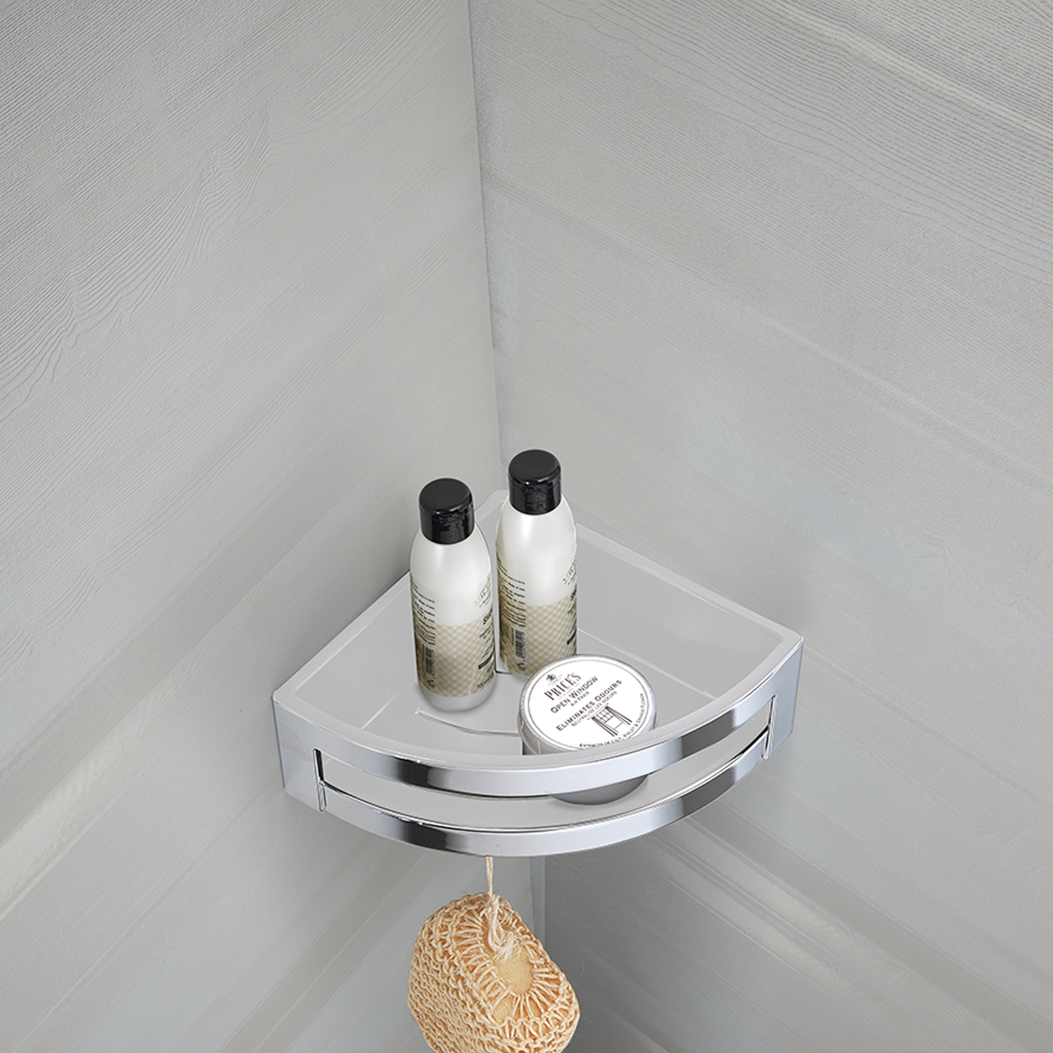 gedy-zante-panier-douche-angle-blanc-chrome image 2