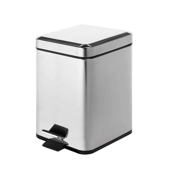 gedy-argenta-poubelle-carr-e-5-l-chrome image 1