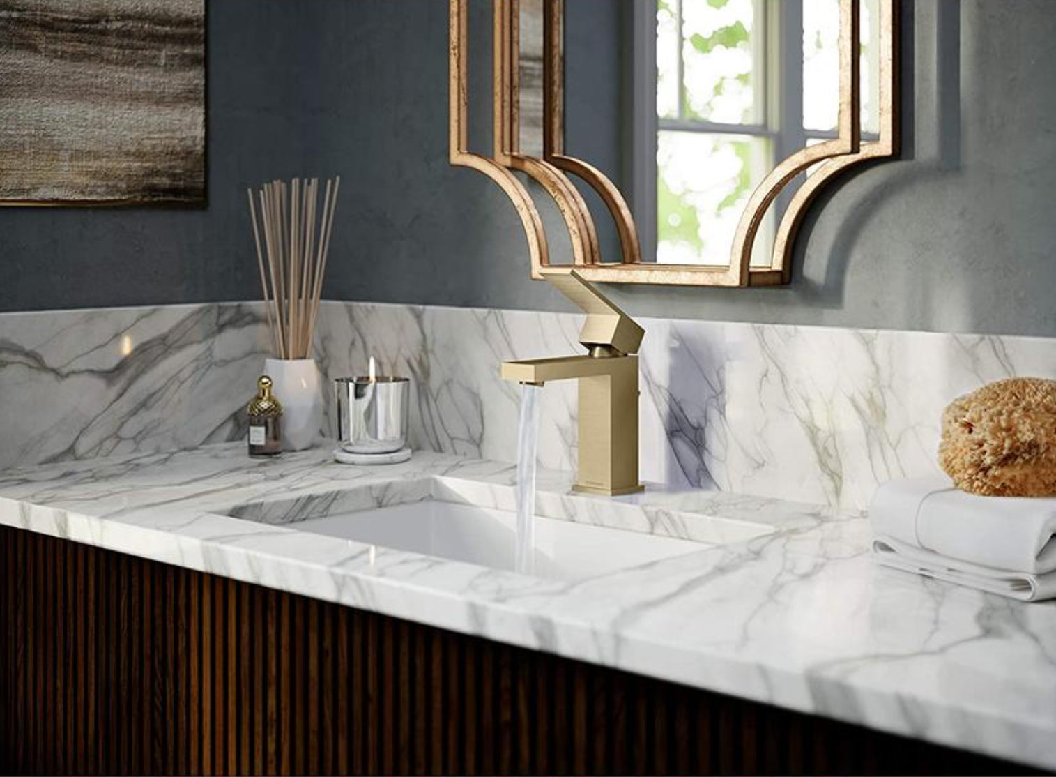hudor-scamandre-mitigeur-lavabo-dor-bross-laiton image 3