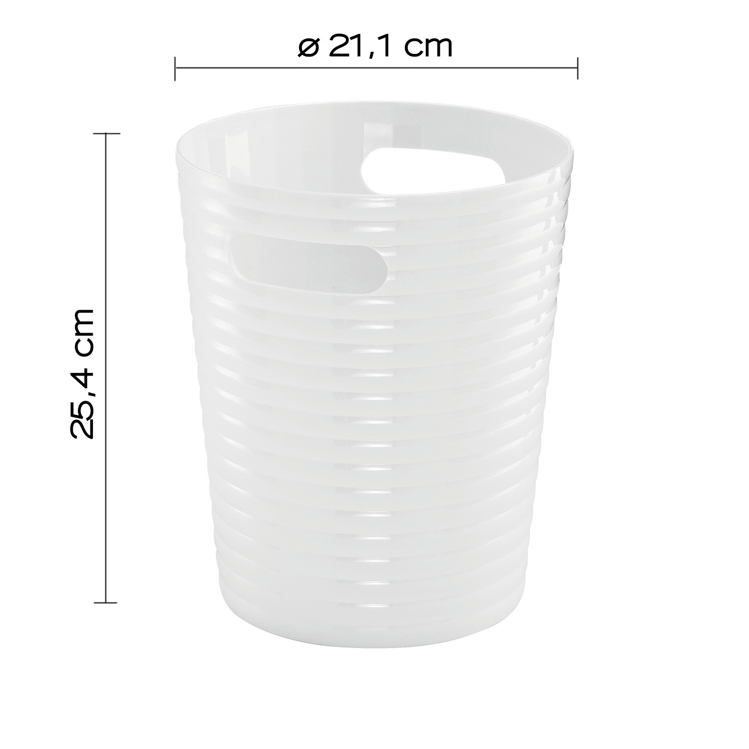 gedy-glady-poubelle-6-6-l-blanc image 2