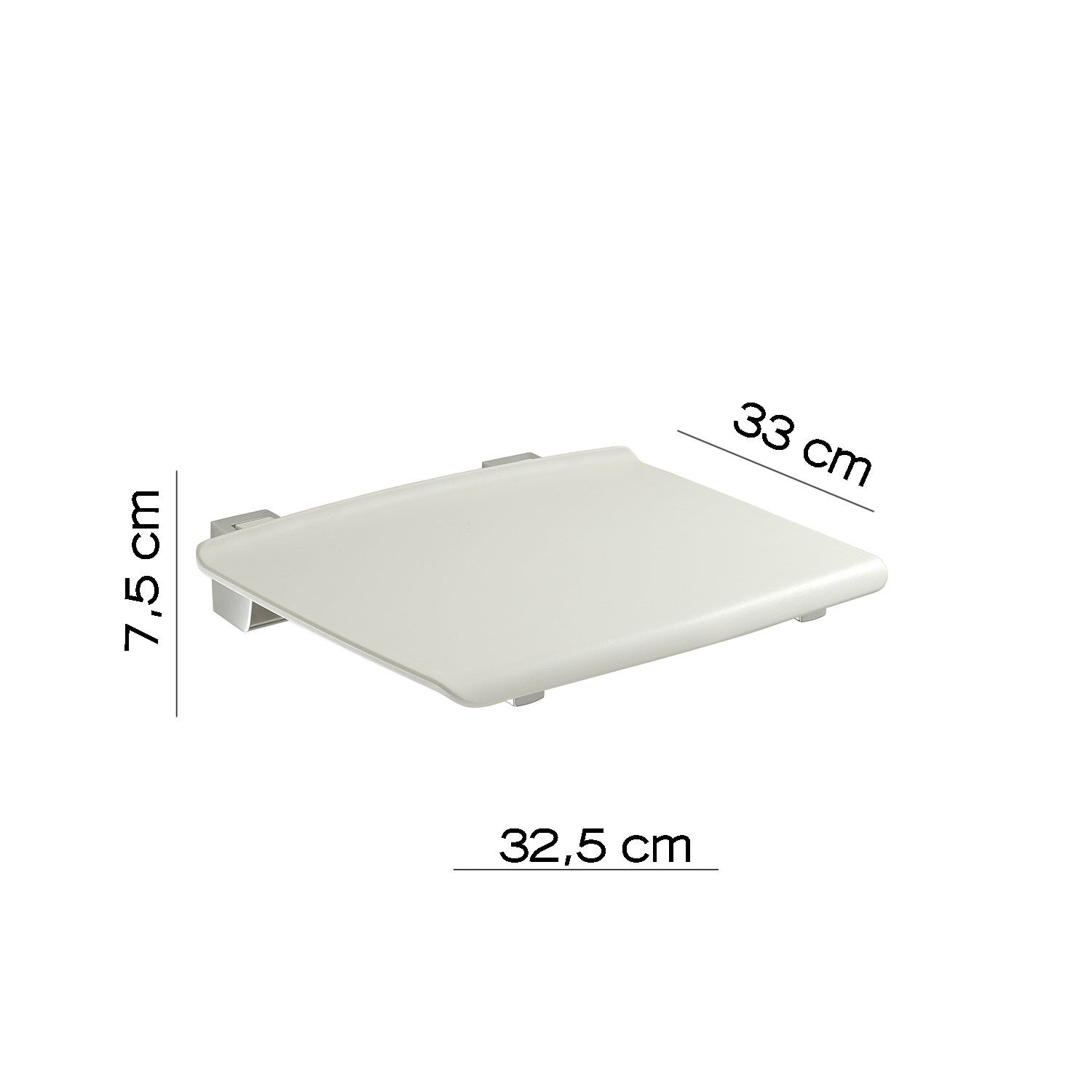 gedy-tip-up-si-ge-de-douche-repliable-blanc image 2
