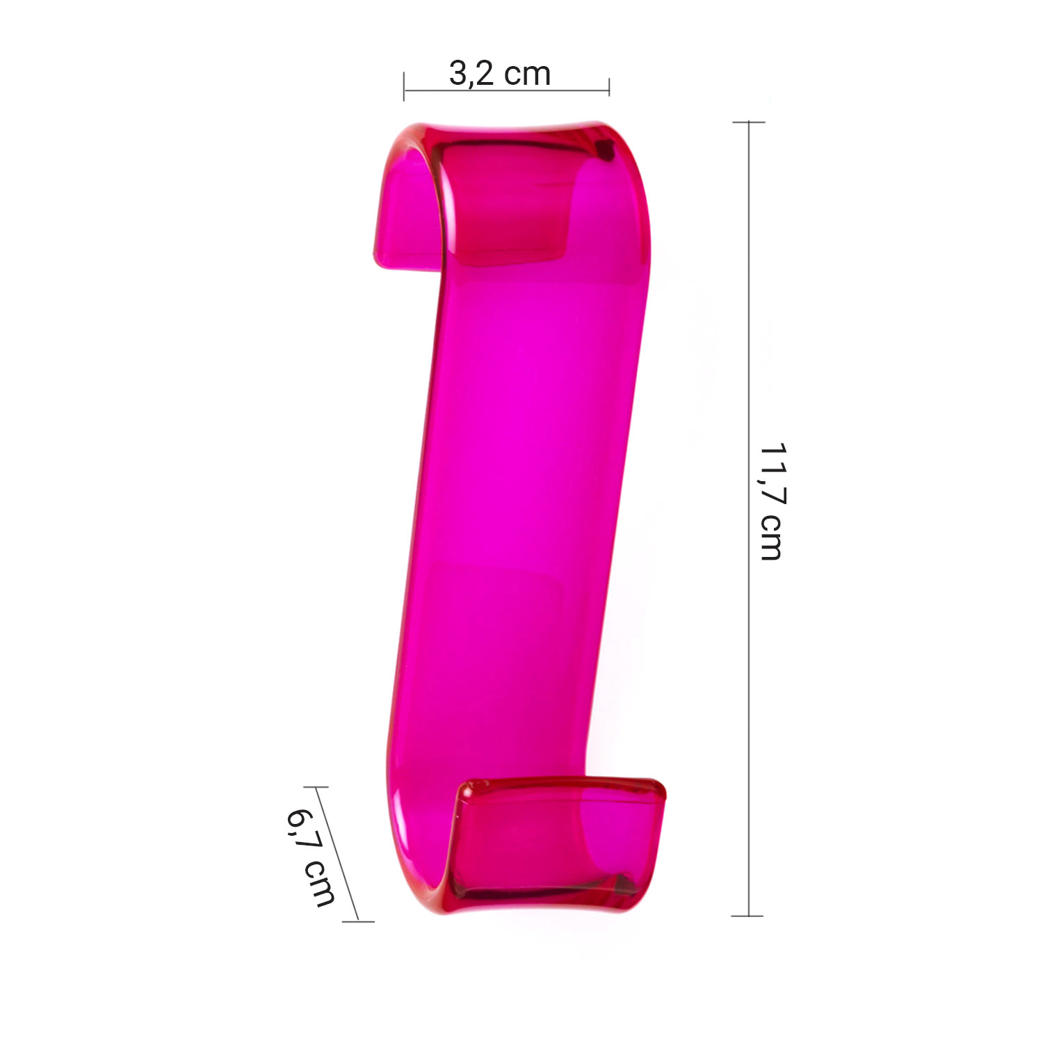 gedy-merlino-crochets-radiateur-fuchsia-transparent image 2