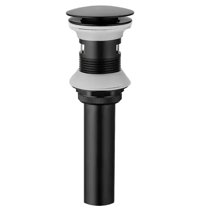 hudor-004-bonde-clic-clac-lavabo-noir-mat-laiton image 1