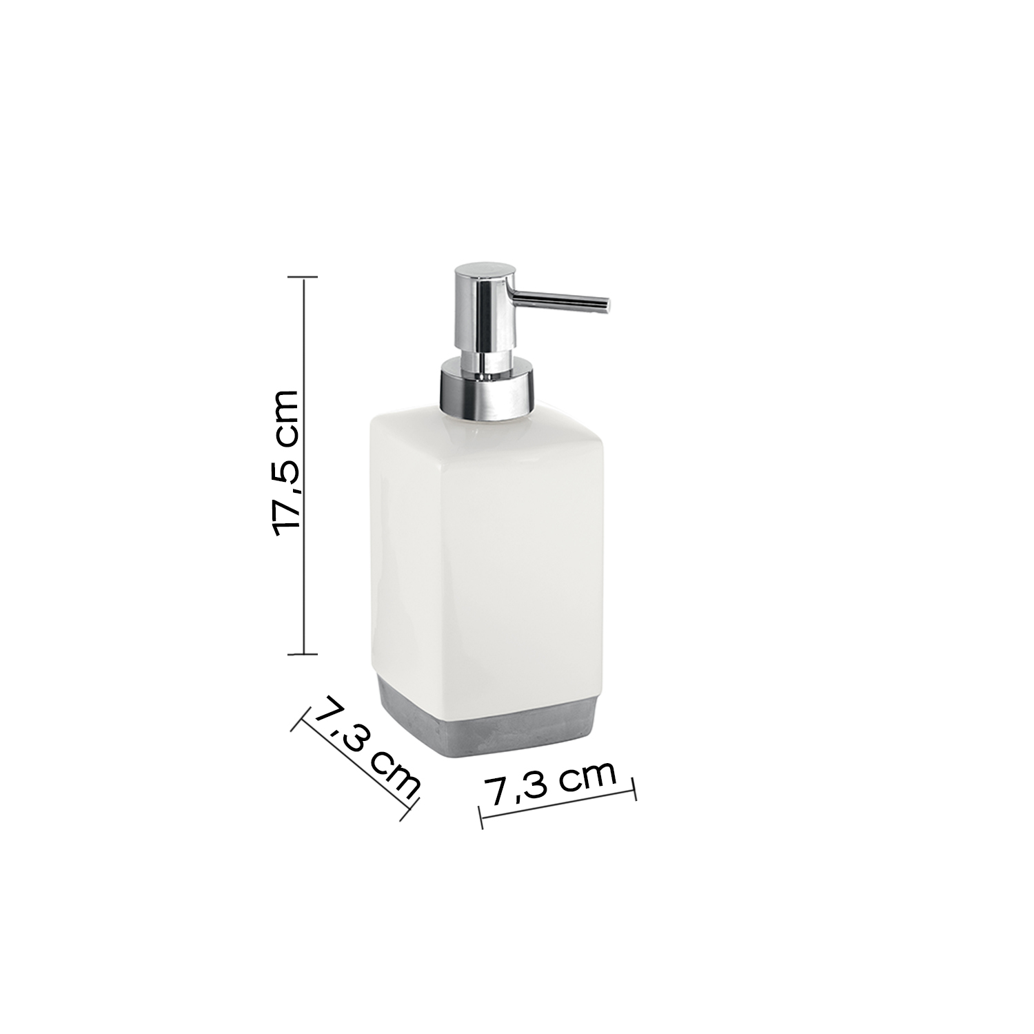 gedy-lucy-distributeur-de-savon-blanc-poser image 2