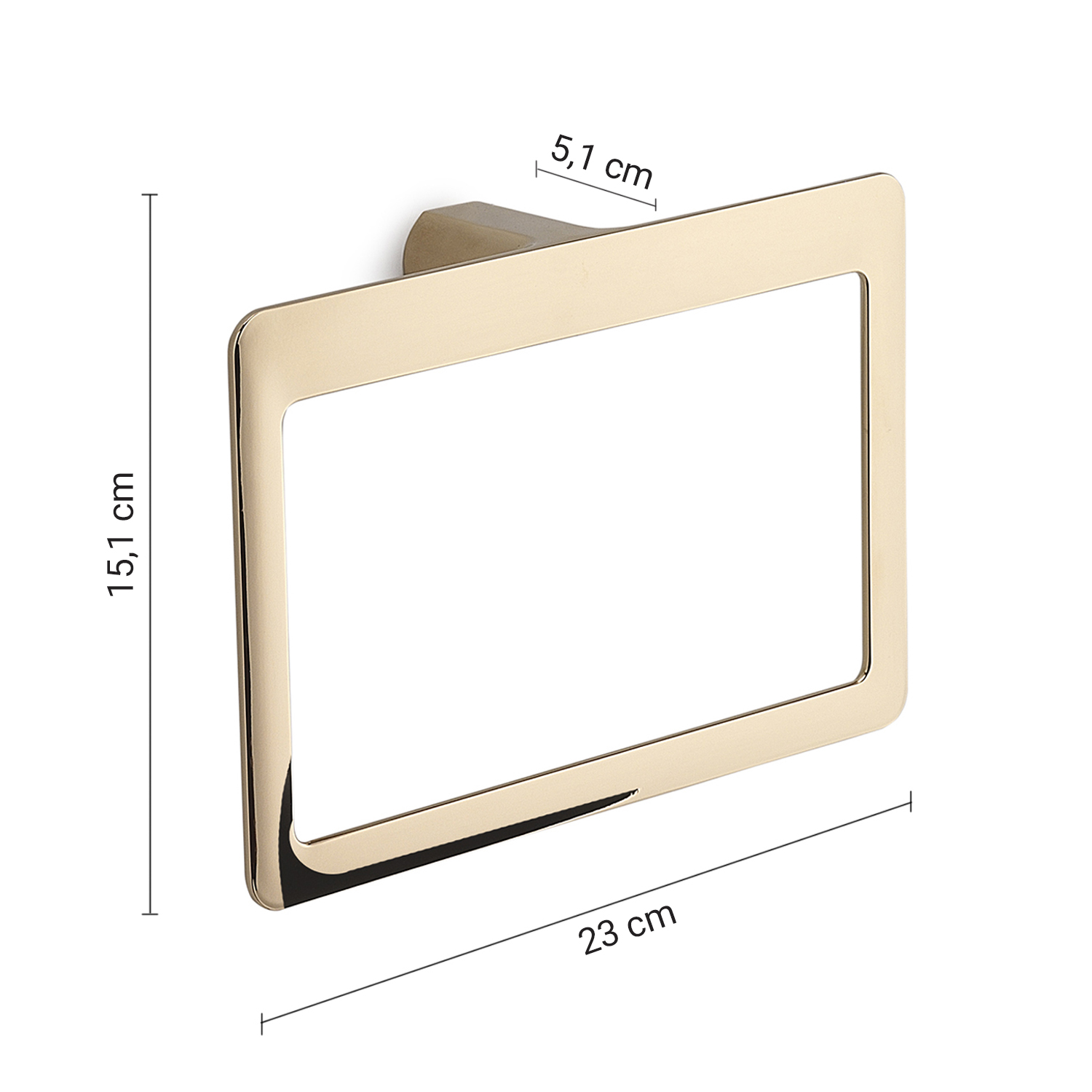gedy-pirenei-anneau-porte-serviette-or-pvd image 2