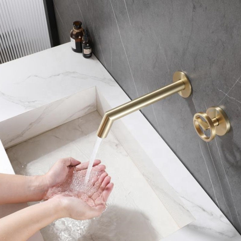 hudor-scamandre-robinet-lavabo-mural-dor-bross-laiton image 2