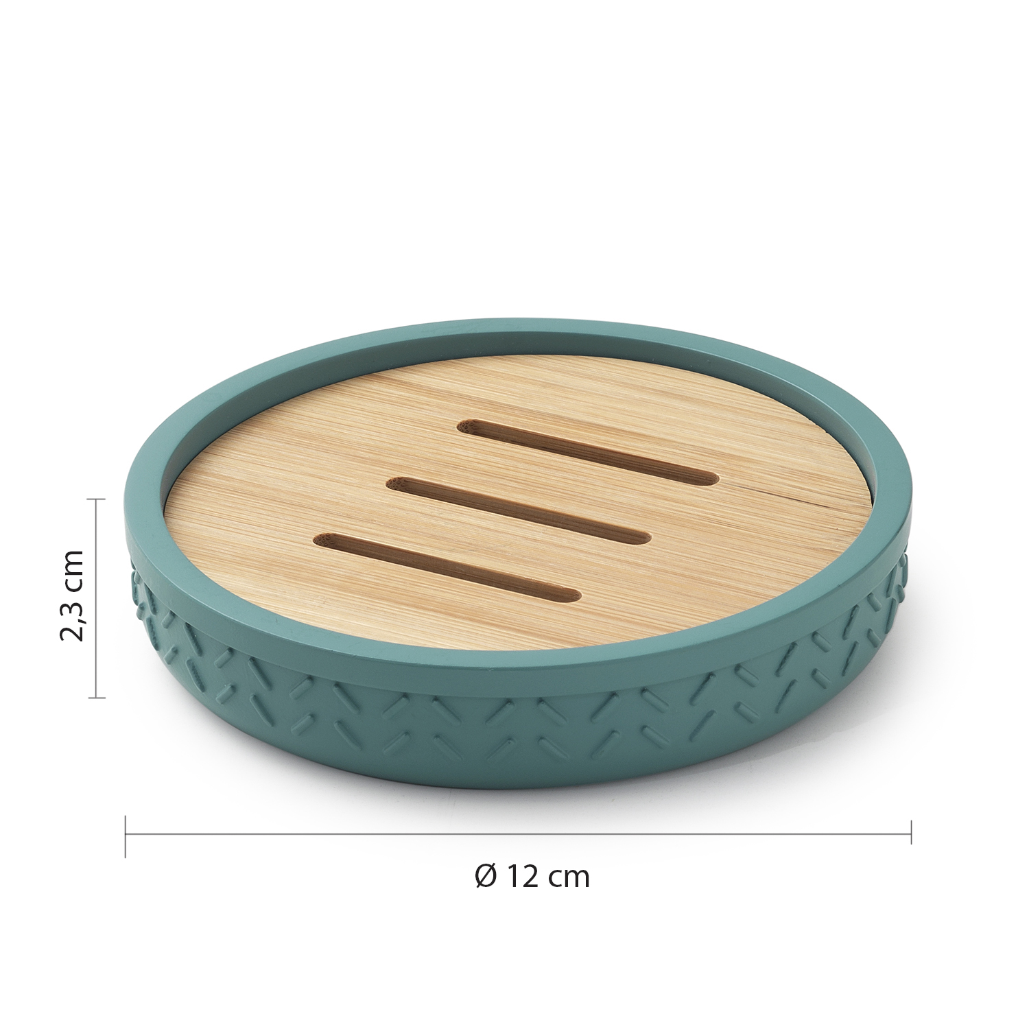 gedy-thea-porte-savon-bambou-naturel-vert image 2