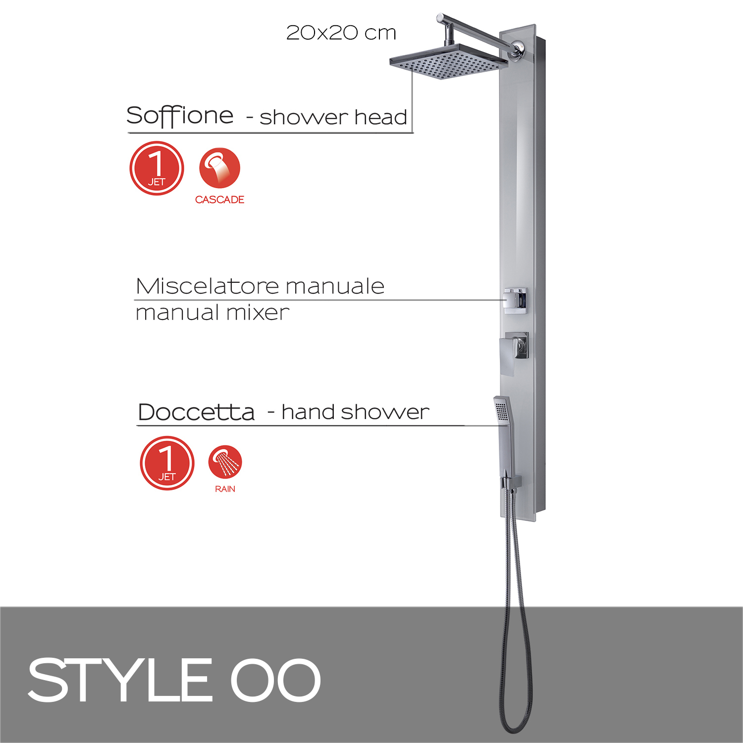 gedy-style-00-panneau-de-douche-verre-argent image 3