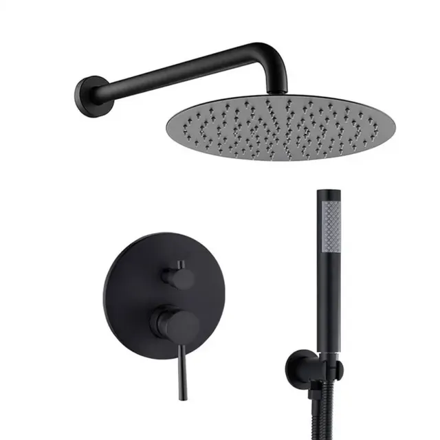 hudor-c-phise-sc86-douche-encastr-e-noir-mat-400-mm image 1