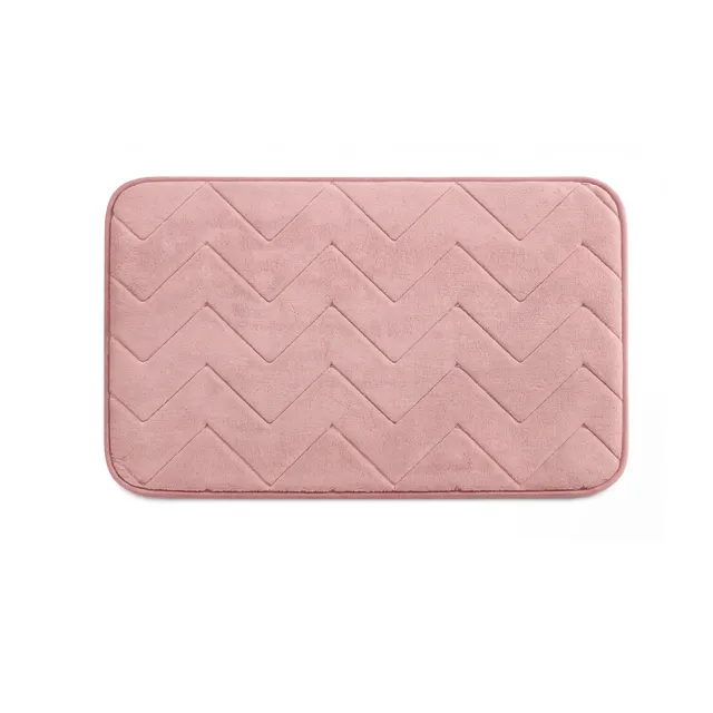 gedy-mousse-tapis-de-bain-m-moire-de-forme-50x80-rose image 1