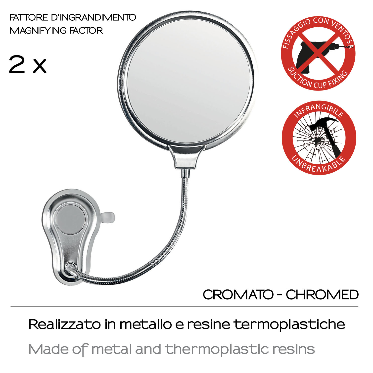 gedy-hot-miroir-grossissant-chrome-2 image 4
