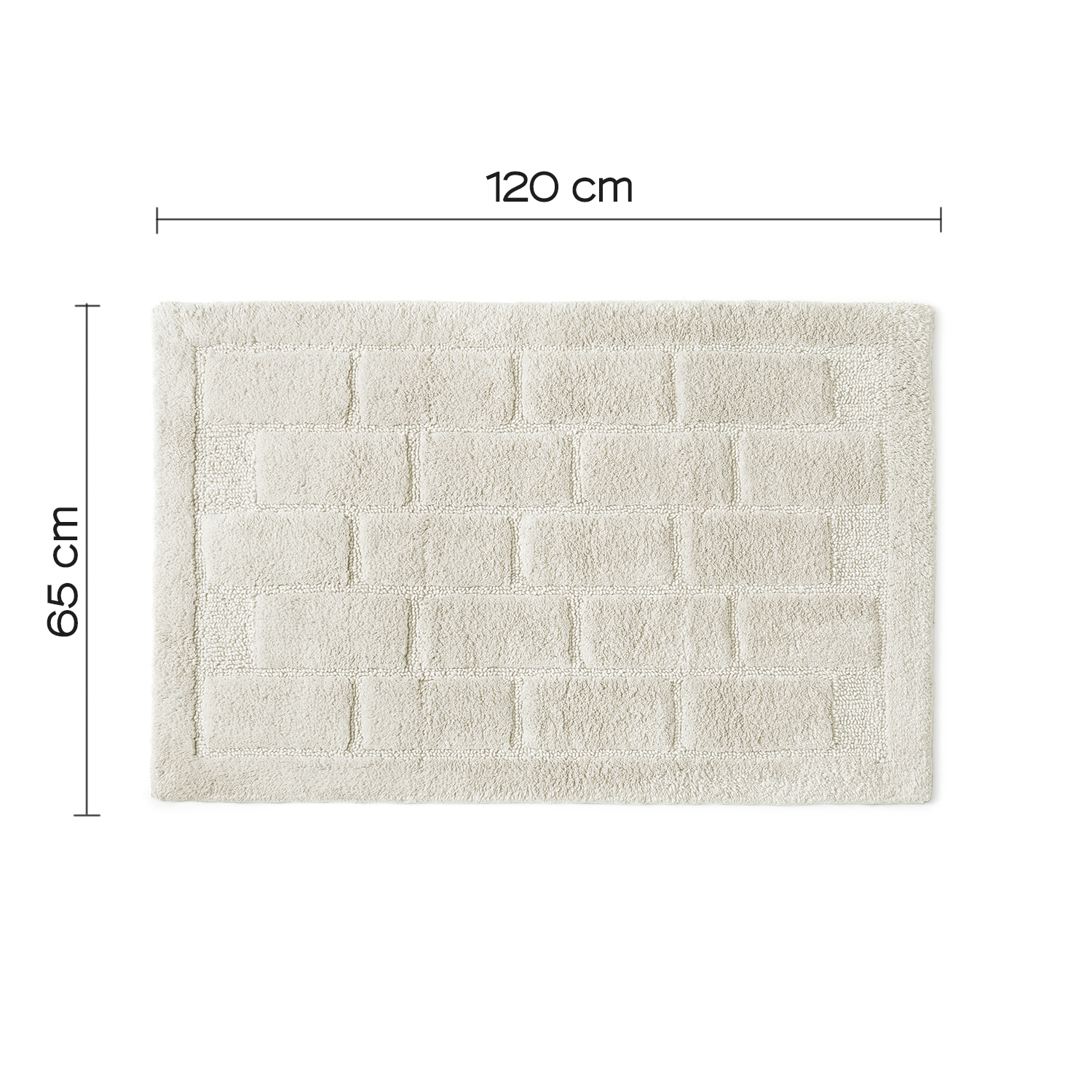 gedy-tile-tapis-de-bain-120x65-cm-blanc image 3