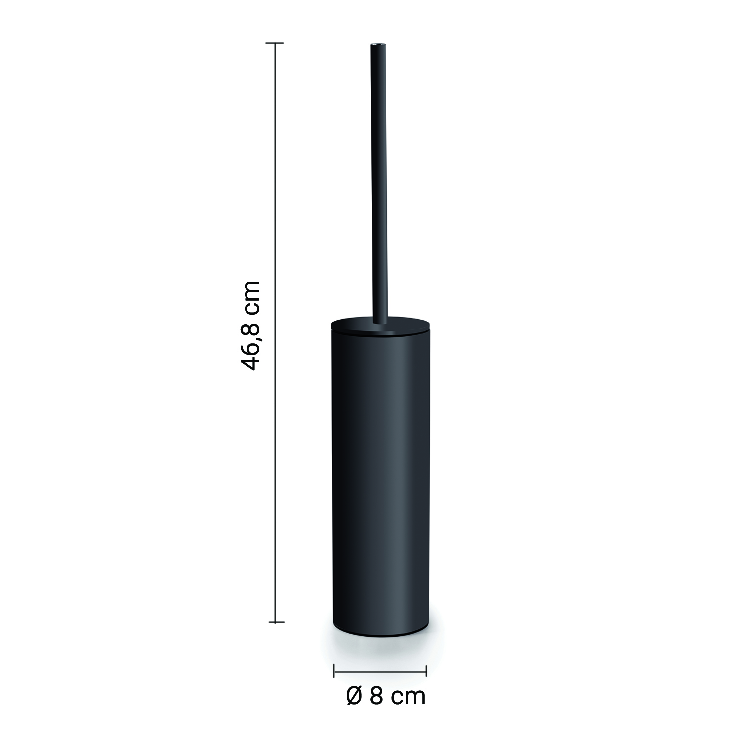 gedy-elettra-porte-brosse-wc-gun-metal-poser image 2