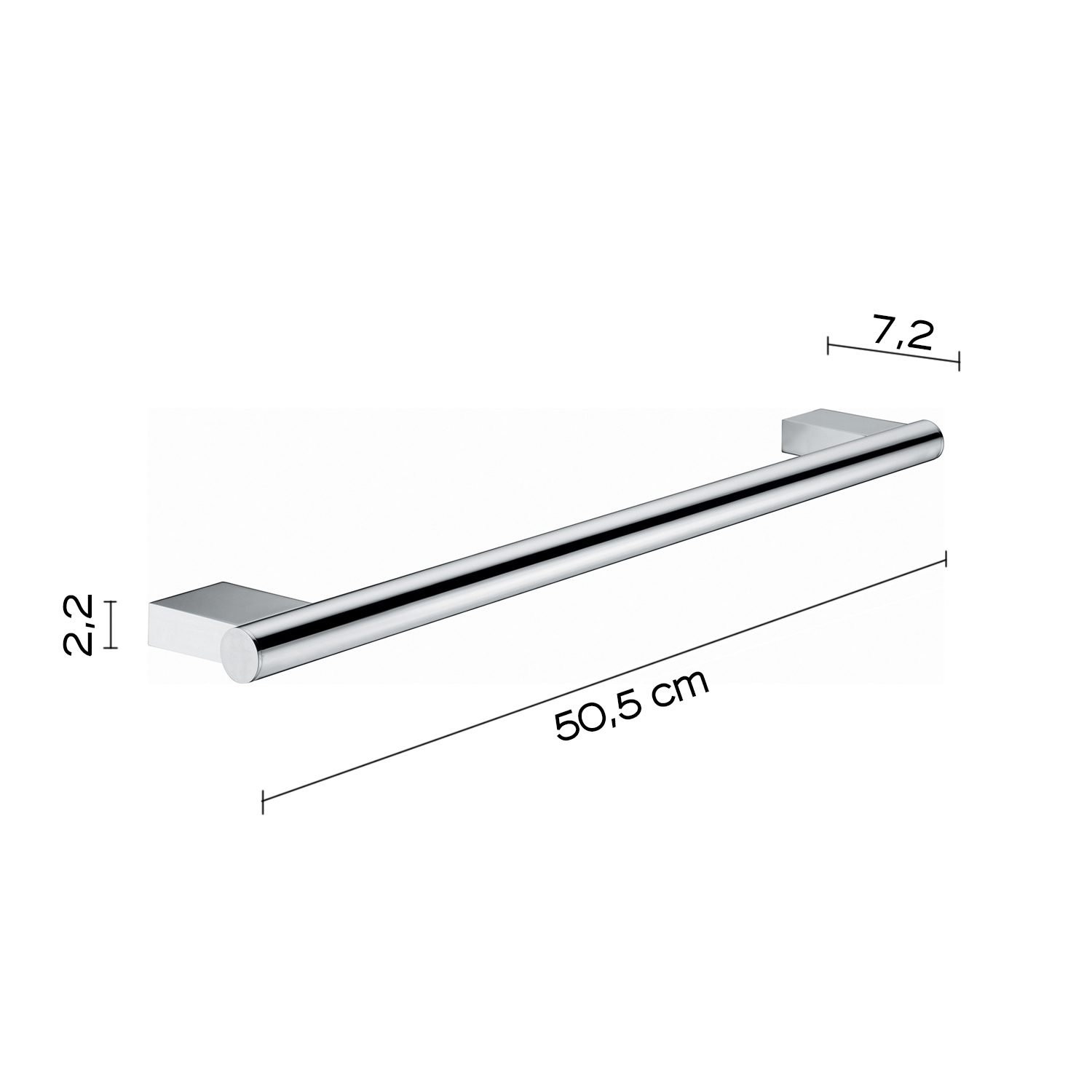 gedy-canarie-porte-serviette-48-cm-chrome image 2