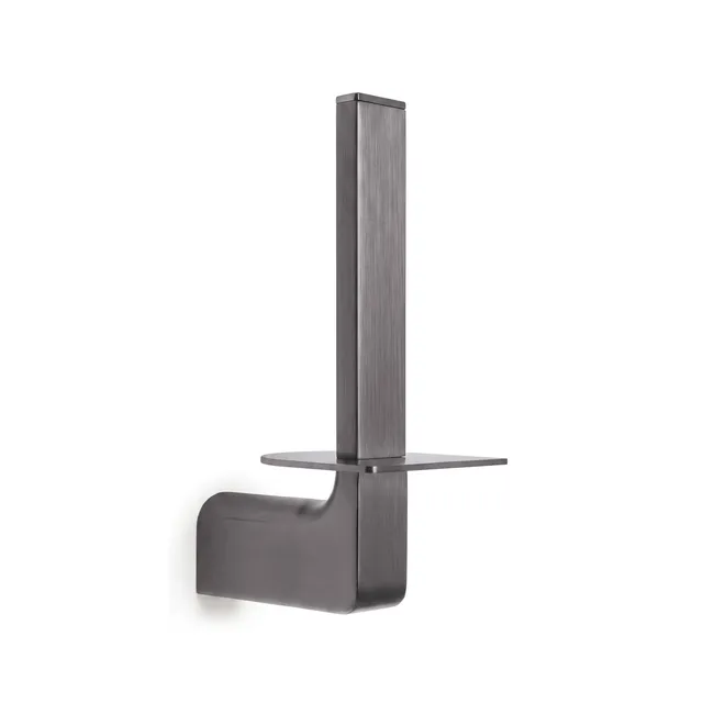 gedy-pirenei-porte-rouleau-r-serve-gun-metal-pvd image 1