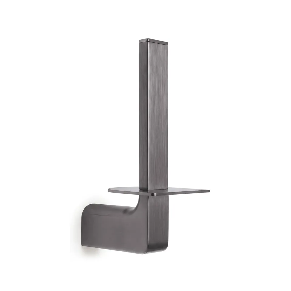 gedy-pirenei-porte-rouleau-r-serve-gun-metal-pvd image 1