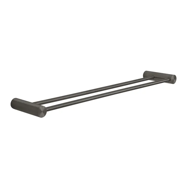 gedy-ande-porte-serviettes-double-60-cm-gun-metal image 1