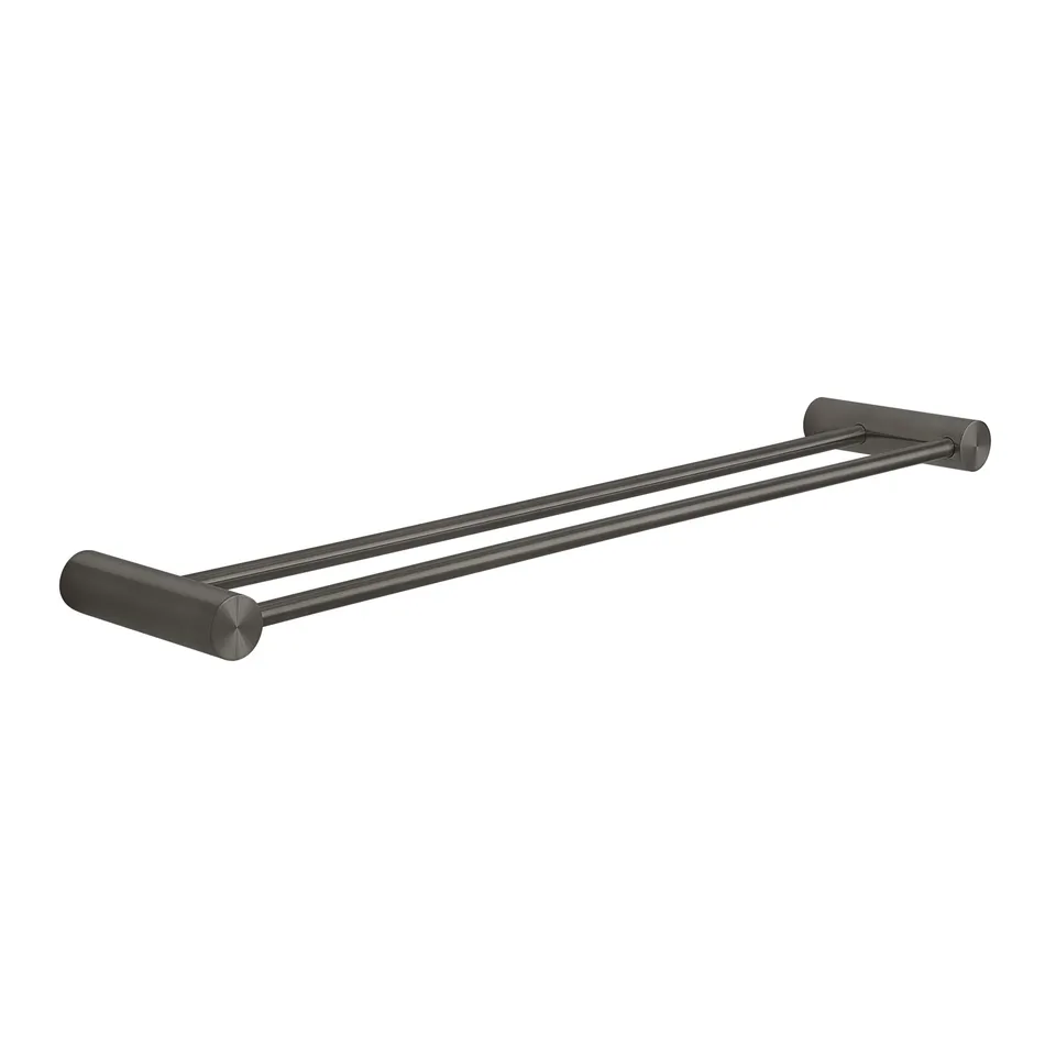 gedy-ande-porte-serviettes-double-60-cm-gun-metal image 1